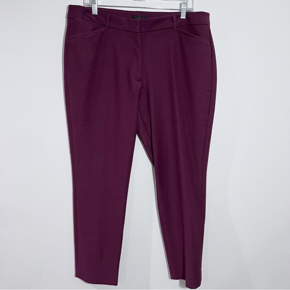 White House Black Market Comfort Stretch Slim Ankle Pants Size 14 - Picture 2 of 13